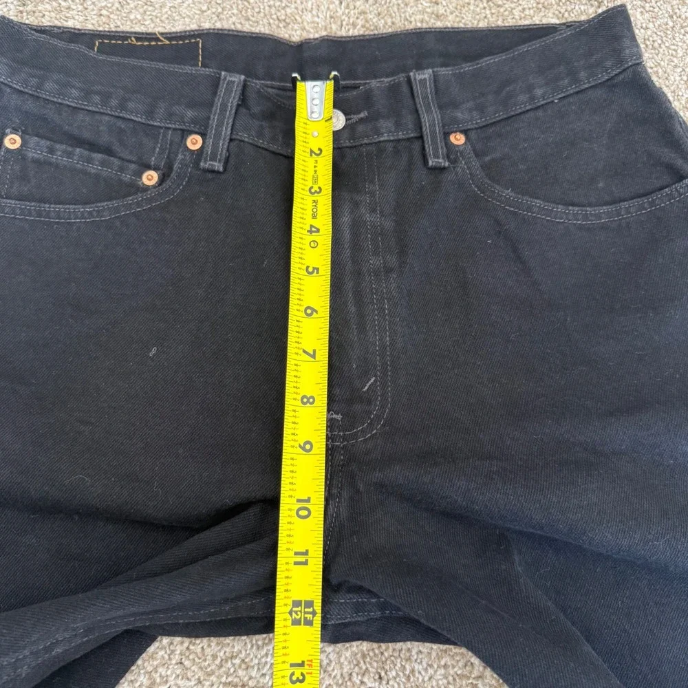 Levi's 550 Relaxed Fit Shorts Mens 34 Black Denim vintage y2k